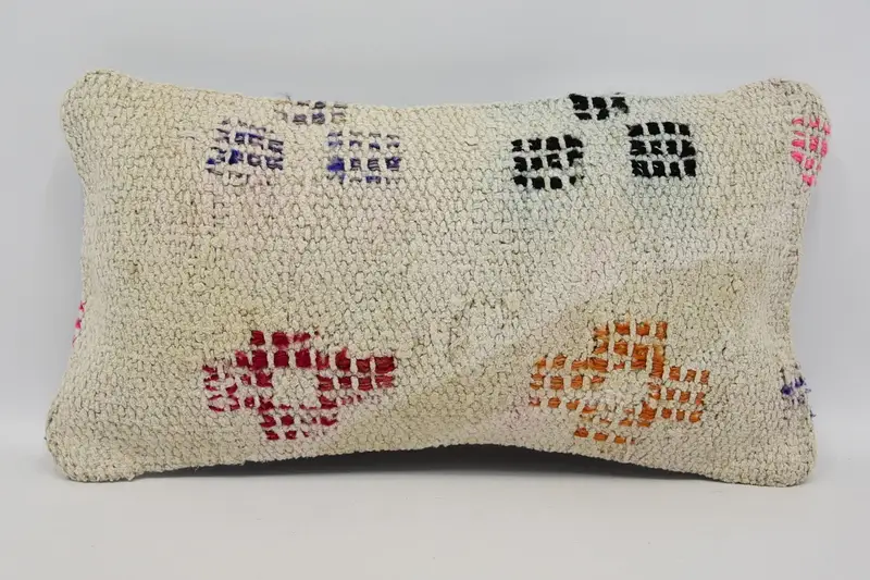 Cushion, Southwestern Cushion, Custom Cushion Cover, Interior Designer Pillow, Pillow for Sofa, Turkish Pillow, 8x16 Beige Pillow - 1