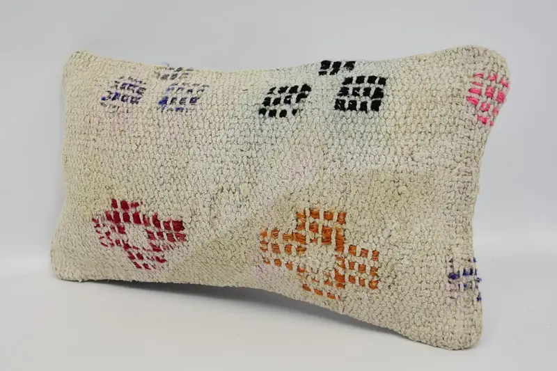 Cushion, Southwestern Cushion, Custom Cushion Cover, Interior Designer Pillow, Pillow for Sofa, Turkish Pillow, 8x16 Beige Pillow - 4