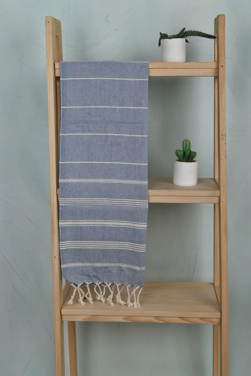 38x24 Cotton Striped Towel, Turkish Hand Towel, Personalized Wedding Gift For Couple, Turkish Tea Towel, Best Friend Gift, Monogram Hand Towel - 8