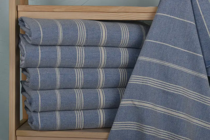 38x24 Cotton Striped Towel, Turkish Hand Towel, Personalized Wedding Gift For Couple, Turkish Tea Towel, Best Friend Gift, Monogram Hand Towel - 2