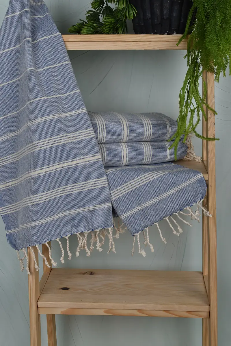 38x24 Cotton Striped Towel, Turkish Hand Towel, Personalized Wedding Gift For Couple, Turkish Tea Towel, Best Friend Gift, Monogram Hand Towel - 6