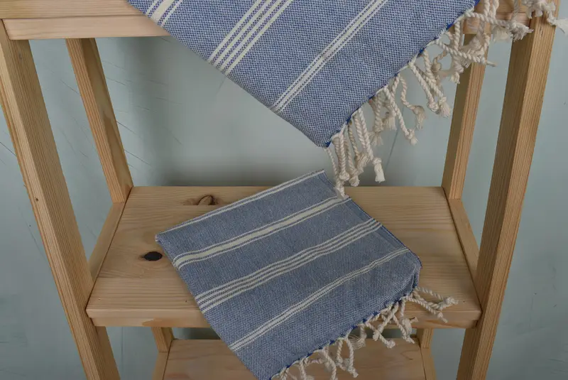 38x24 Cotton Striped Towel, Turkish Hand Towel, Personalized Wedding Gift For Couple, Turkish Tea Towel, Best Friend Gift, Monogram Hand Towel - 5