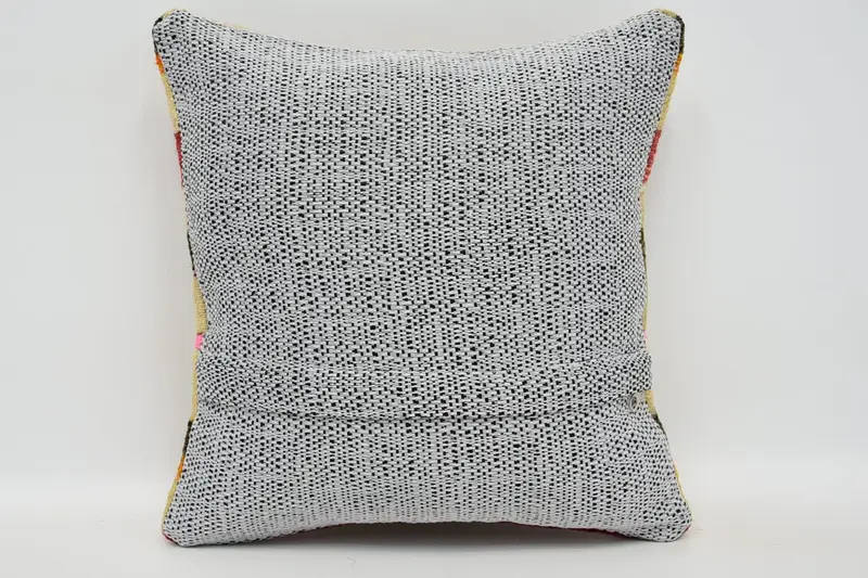 Ethnical Kilim Rug Pillow, 12x12 Beige Pillow Cover, Cushion, Boho Pillow, Throw Kilim Pillow, Anatolian Cushion Case, Christmas Pillow Cover - 6