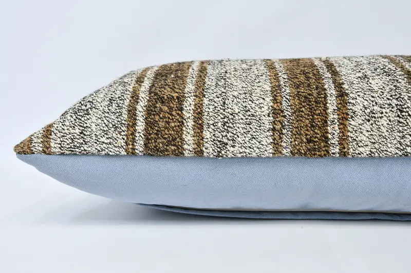Throw Kilim Pillow, Vintage Kilim Throw Pillow, 16x36 White Pillow, Interior Designer Pillow, Cushion Case, Comfy Throw Cushion Cover - 5