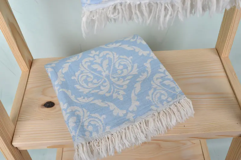 Travel Towel, Personalized Gifts, Turkish beach towel, Embroidered Towel, 68x36 Cotton Baroque Towel, Christmas Gift, Eco-Friendly Turkish Towel - 6