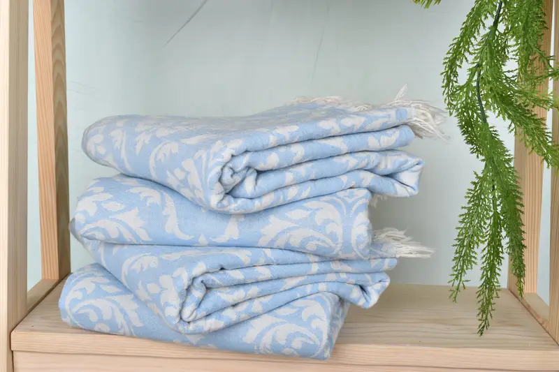 Travel Towel, Personalized Gifts, Turkish beach towel, Embroidered Towel, 68x36 Cotton Baroque Towel, Christmas Gift, Eco-Friendly Turkish Towel - 8
