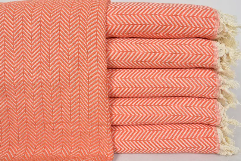 Engagement Gift, Throw Blanket, Bridesmaid Gifts, 92x76 Cotton Chevron Towel, Woven Throw Blanket, Wedding Anniversary Gift, Christmas Tablecloth - 1