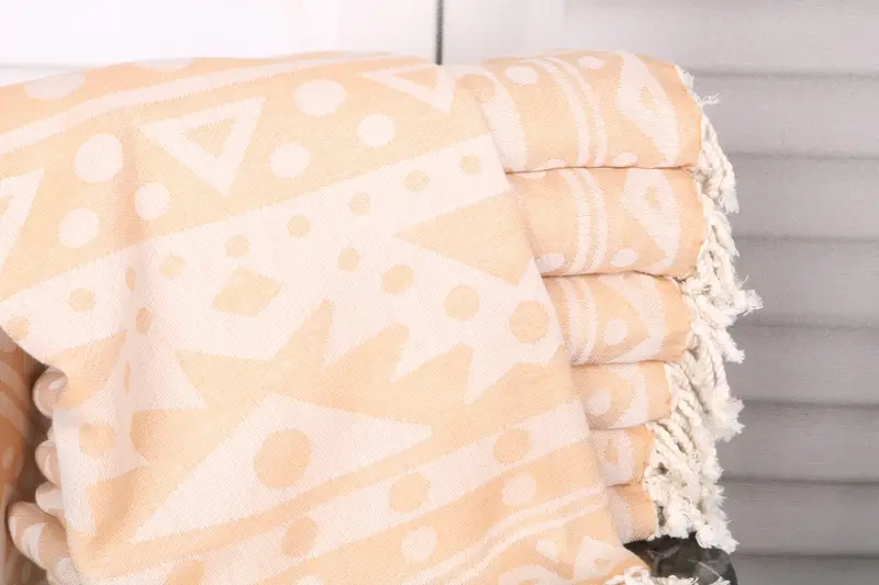 Monogram Turkish Towel, Spa Towel, 70x40 Cotton Round Pattern Towel, Beach Towel Gift, Turkish Towel Beach, Gift For Best Friend, Bachelor Towel - 2