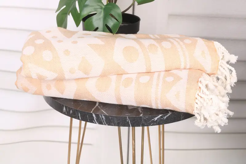 Monogram Turkish Towel, Spa Towel, 70x40 Cotton Round Pattern Towel, Beach Towel Gift, Turkish Towel Beach, Gift For Best Friend, Bachelor Towel - 4