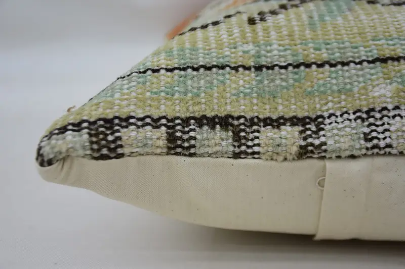 Living Room Throw Cushion, Vintage Kilim Pillow, 16x24 Beige Pillow Cover, Pillow for Sofa, Turkish Kilim Pillow, Cushion, Authentic Pillow Cover - 5