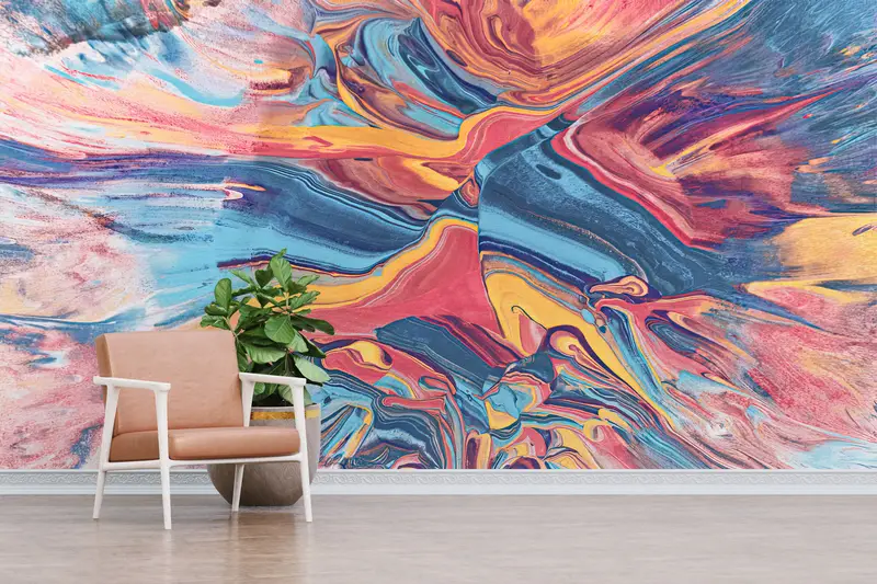 Zarif Baskılı Duvar Kağıdı: Soyut Çağdaş Ev Dekorasyonu