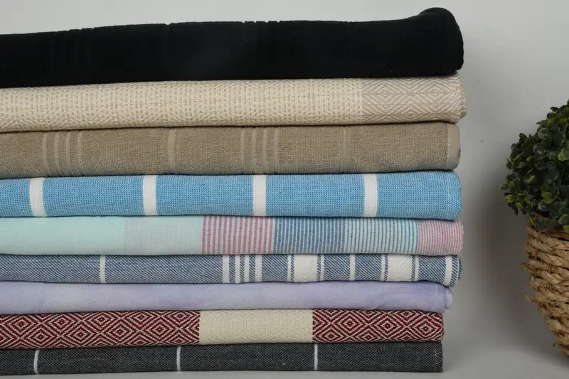 Hammam towel, Bachelor Party Gifts, Bridesmaid Gift, Hammam Towel USA, Personalized Beach Towel, 70x40 Cotton Set of 10 Towel, Peshtemal Towel USA - 3