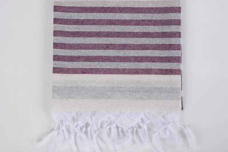 68x40 Cotton Striped Towel, Turkish Bath Towel Set, Quick-dry towel, Guest Towel, Quick-dry peshtemal, Absorbent Turkish towel, Peshtemal - 3