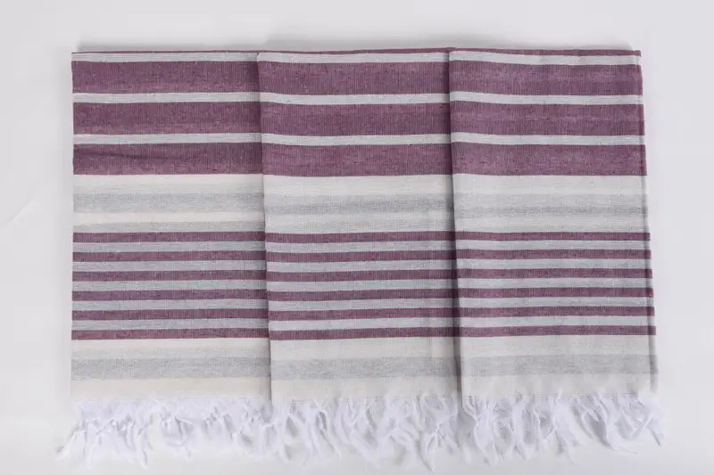 68x40 Cotton Striped Towel, Turkish Bath Towel Set, Quick-dry towel, Guest Towel, Quick-dry peshtemal, Absorbent Turkish towel, Peshtemal - 7