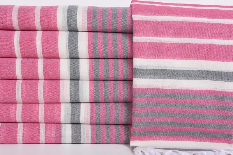 Quick-Dry Beach Towel, Housewarming Gift, Wedding Favors, Unique Wedding Gift, Sand-Resistant Peshtemal, 68x40 Cotton Striped Towel, Valentines Gift - 1