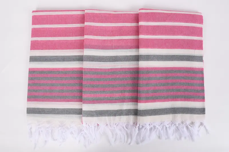 Quick-Dry Beach Towel, Housewarming Gift, Wedding Favors, Unique Wedding Gift, Sand-Resistant Peshtemal, 68x40 Cotton Striped Towel, Valentines Gift - 7