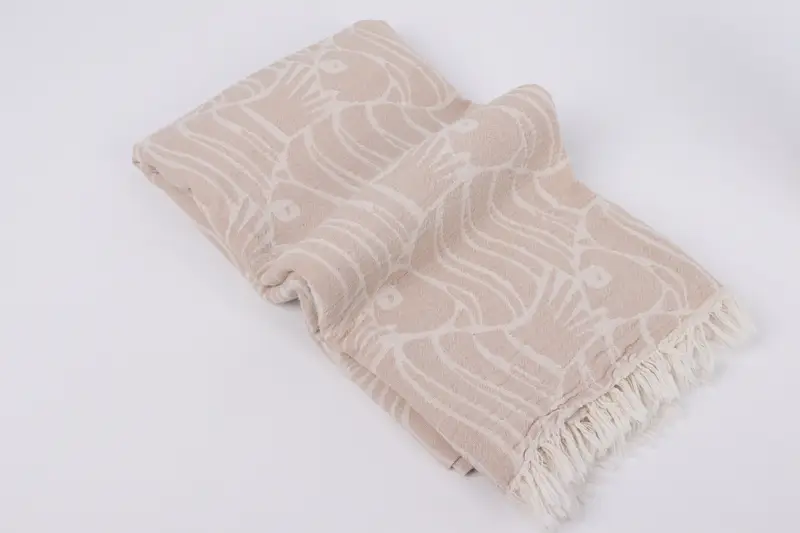 Best Wedding Gift, 70x36 Cotton Fish Design Towel, Spa Towel, Bridal Party Gifts, Monogram Turkish Towel, Peshtemal Towel, Embroidered Towel - 7
