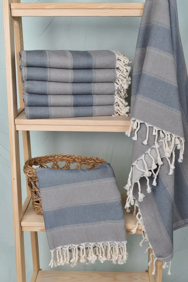 Turkish bath towel, Beach Towel Bulk, 68x36 Cotton Striped Towel, Bridal Shower Gift, Bachelorette Party Favor, Bath towel, Wedding Towel - 3