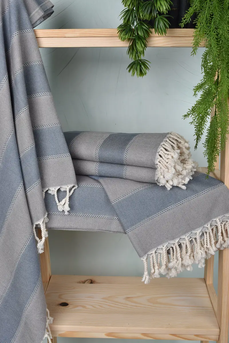 Turkish bath towel, Beach Towel Bulk, 68x36 Cotton Striped Towel, Bridal Shower Gift, Bachelorette Party Favor, Bath towel, Wedding Towel - 6