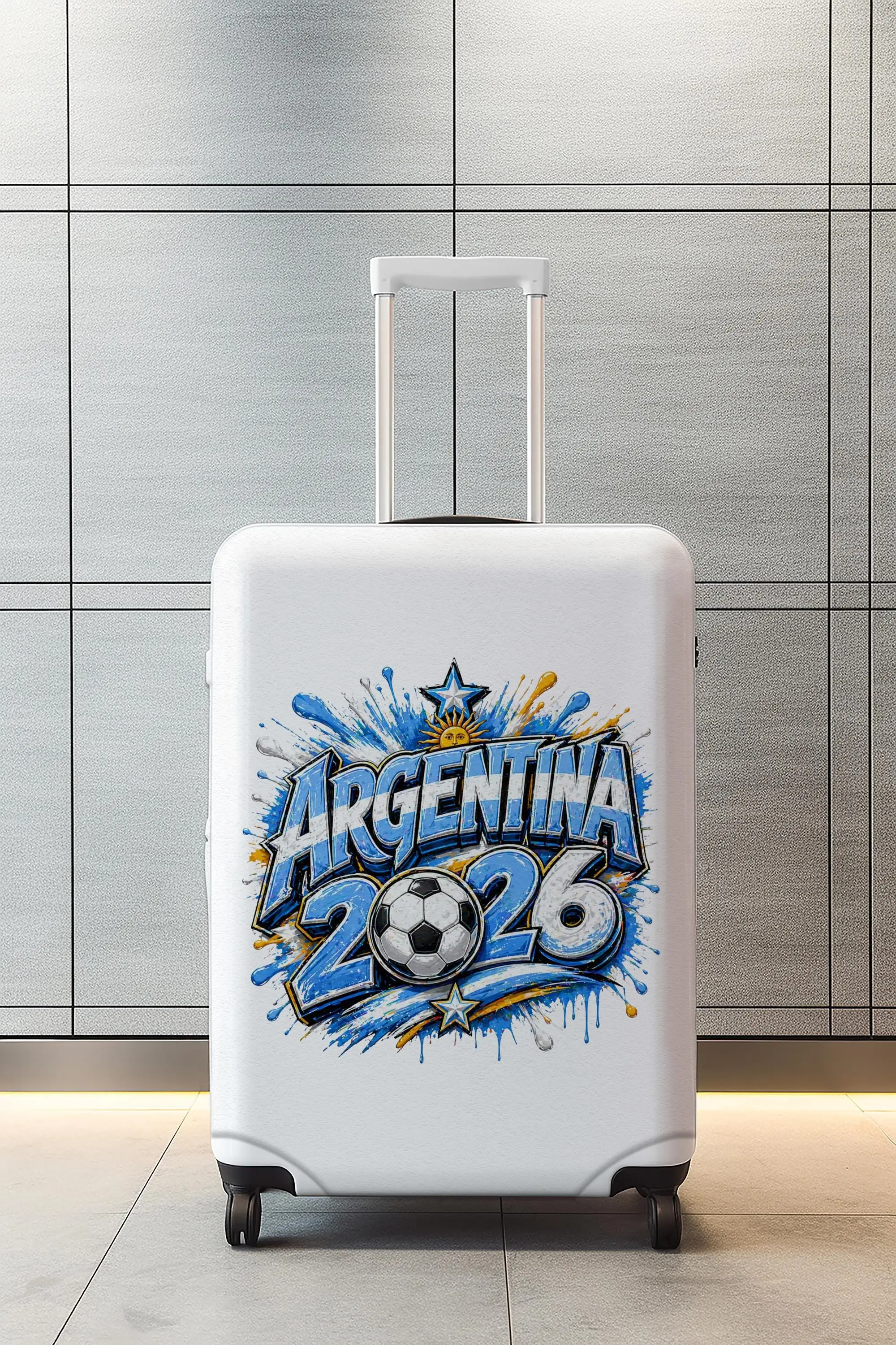 Argentinien-Fußball-Gepäckhülle, 2026-Fan-Kofferschutz, Sport-Reisehülle - 1