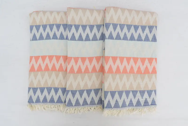 Monogram Turkish Towel, Housewarming Gift, Turkish bath towel, Gift Towel, Guest Towel, 70x40 Cotton Zigzag Design Towel, Bachelorette Party Gifts - 7