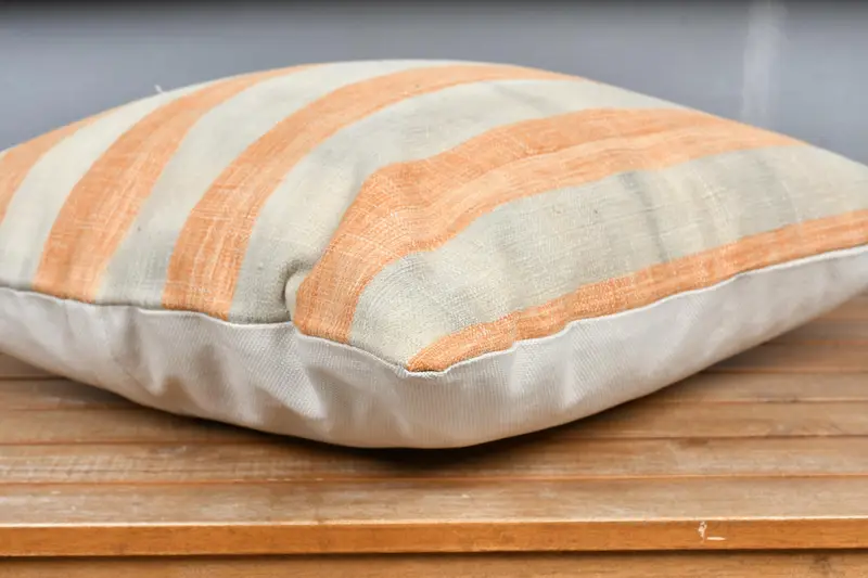 Cushion Case, 18x18 Orange Cushion, Handmade Kilim Cushion, Turkish Bench Pillow Cover, Lounge Throw Pillow Sham, Kilim Pillow, Throw Kilim Pillow - 4