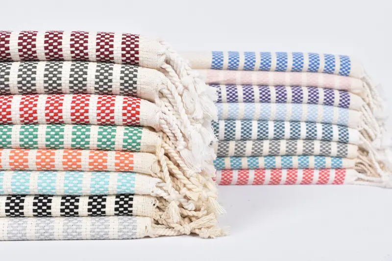 70x40 Cotton Striped Towel, Bachelorette Party Gift, Bachelorette Party Favor, Lightweight Turkish towel, Beach Towel Bulk, Quick-Dry Beach Towel - 3