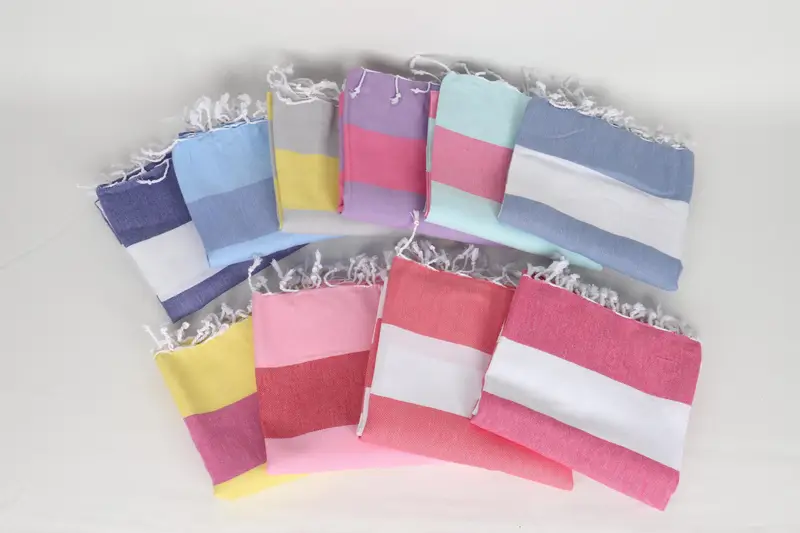 Wedding Gift For Bride, Scarf Towel, Custom Wedding Gift, 70x40 Cotton Striped Towel, Custom Wedding Towel, Sand-free towel, Custom Towel - 3