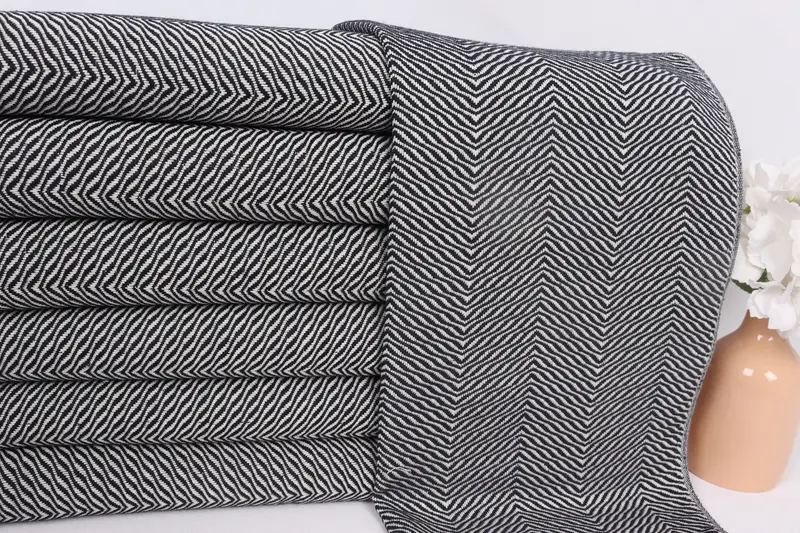 Beach Wedding Favor, Valentines Day Gift Idea, Monogram Kitchen Towel, Personalized Kitchen Towel, 40x20 Cotton Chevron Towel, Monogram Hand Towel - 2