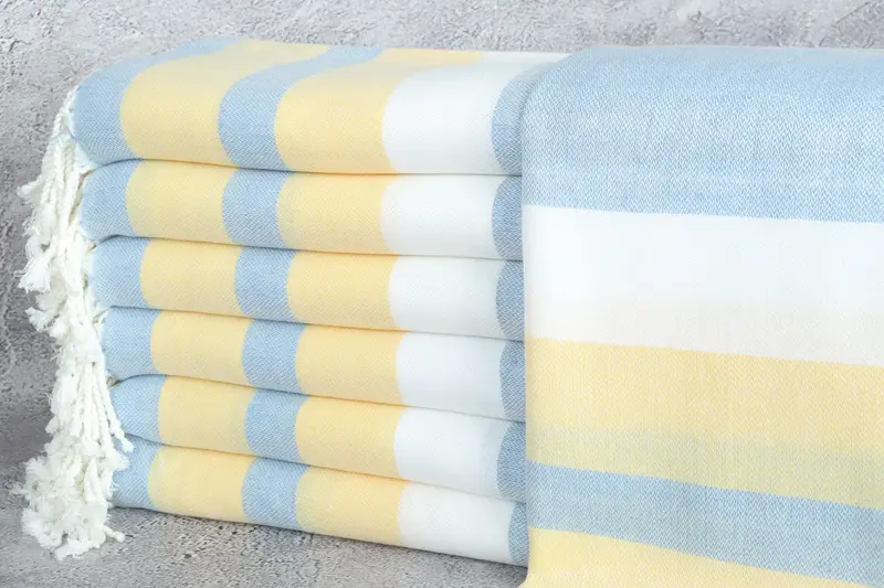 Lightweight Turkish towel for beach, Gym Towel, 70x40 Cotton Striped Towel, Soft towel, Lightweight towel, Gift For Mom, Turkish bath towel - 1