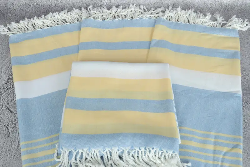 Lightweight Turkish towel for beach, Gym Towel, 70x40 Cotton Striped Towel, Soft towel, Lightweight towel, Gift For Mom, Turkish bath towel - 4