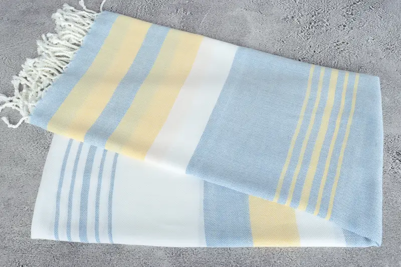 Lightweight Turkish towel for beach, Gym Towel, 70x40 Cotton Striped Towel, Soft towel, Lightweight towel, Gift For Mom, Turkish bath towel - 6