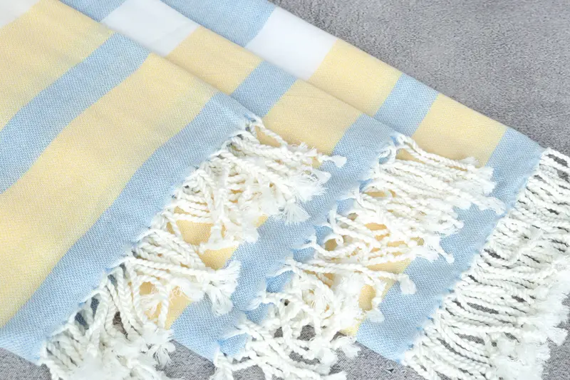 Lightweight Turkish towel for beach, Gym Towel, 70x40 Cotton Striped Towel, Soft towel, Lightweight towel, Gift For Mom, Turkish bath towel - 5