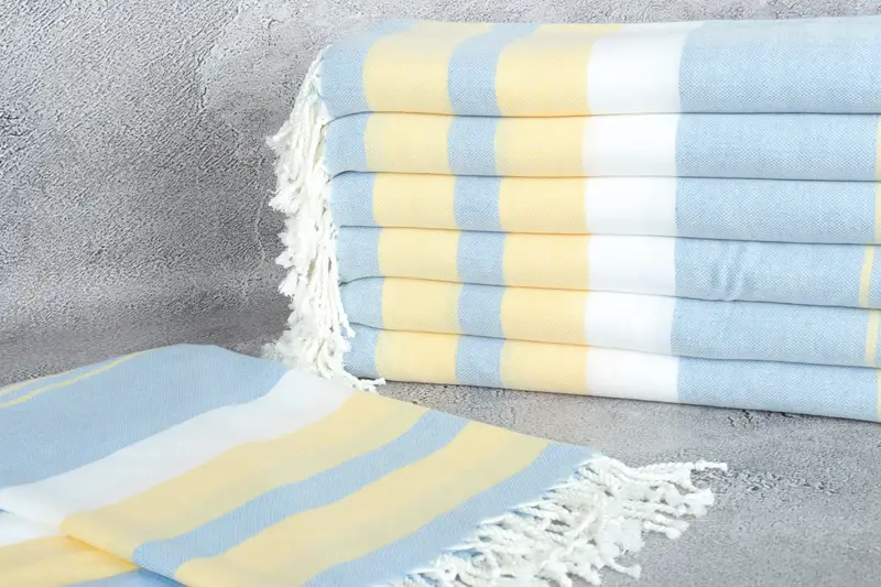 Lightweight Turkish towel for beach, Gym Towel, 70x40 Cotton Striped Towel, Soft towel, Lightweight towel, Gift For Mom, Turkish bath towel - 2