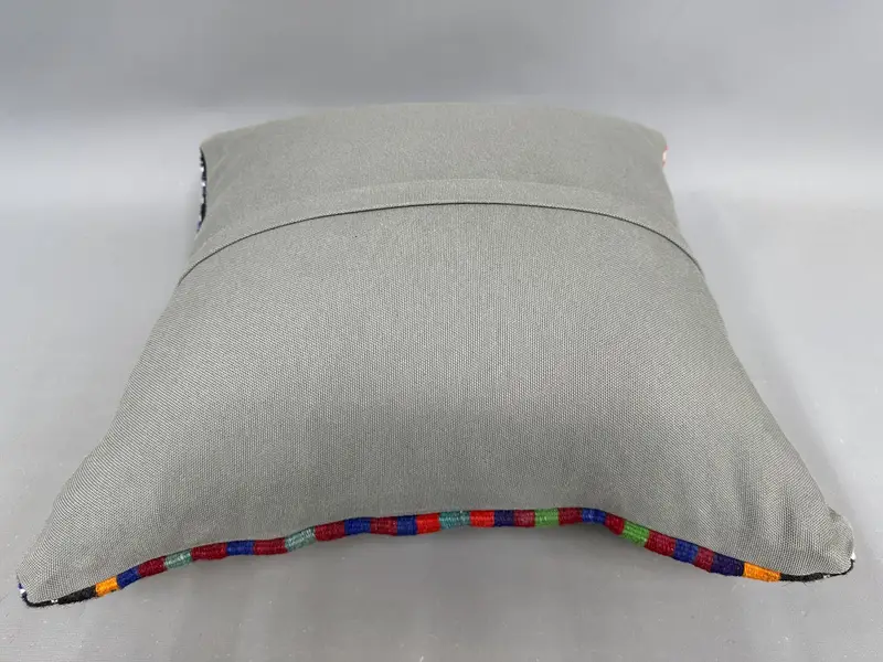 Tezgah yastığı kapağı, yastık sahte, 20x20 yeşil yastık kapağı, aksan yastık kılıfı, Türk yastığı, kanepe için yastık, ev dekor - 7