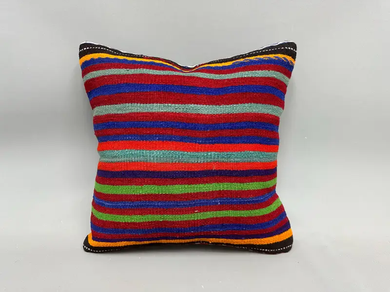 Tezgah yastığı kapağı, yastık sahte, 20x20 yeşil yastık kapağı, aksan yastık kılıfı, Türk yastığı, kanepe için yastık, ev dekor - 4