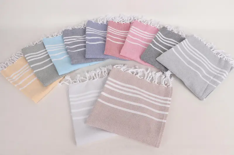 Decorative Towel, 38x18 Cotton Striped Towel, Bridal Party Gifts, Personalized Kitchen Towel, Personalized Hand Towel, Monogram Kitchen Towel - 3
