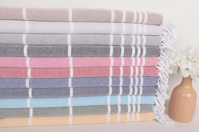 Decorative Towel, 38x18 Cotton Striped Towel, Bridal Party Gifts, Personalized Kitchen Towel, Personalized Hand Towel, Monogram Kitchen Towel - 2