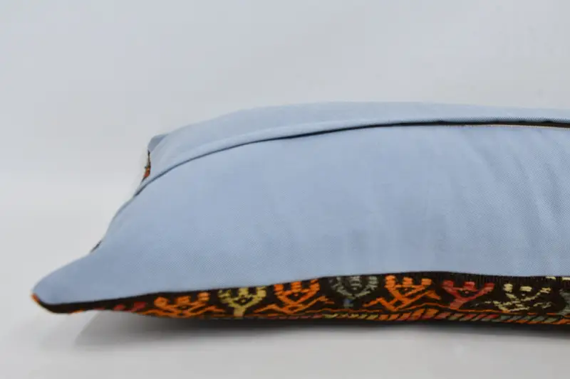 Antique Pillows, Kilim Cushion Sham, Cushion Cover, 16x48 Red Pillow Case, Bolster Cushion Cover, Gift Pillow, Bolster Throw Cushion - 5