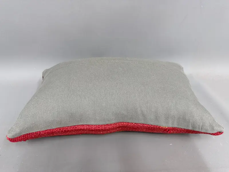Pillow, Vintage Kilim Pillow, 12x20 Brown Cushion, Vintage Pillow, Decorative Bolster Cushion Case, Outdoor Bolster Cushion Case, Turkish Pillow - 7