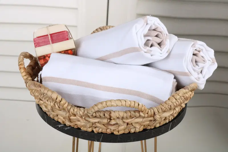 Memorial Gift, 70x40 Cotton Striped Towel, Turkish Towel Set, Organic Turkish towel, Wedding Gift, Soft and absorbent Turkish towel, Wedding Favors - 4