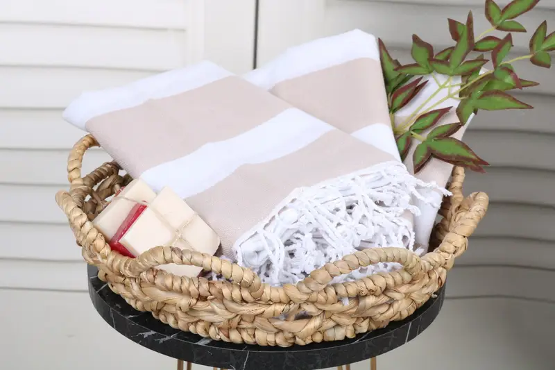 Memorial Gift, 70x40 Cotton Striped Towel, Turkish Towel Set, Organic Turkish towel, Wedding Gift, Soft and absorbent Turkish towel, Wedding Favors - 5