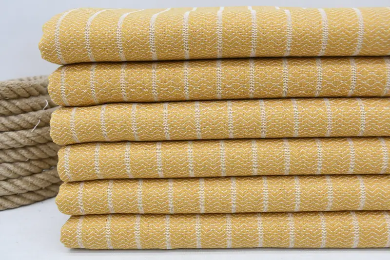 Travel towel, 70x40 Cotton Striped Towel, Best Friend Wedding Gift, Bridesmaid Gifts Personalized, Organic Beach Towel, Peshtemal Towel, Fouta towel - 2
