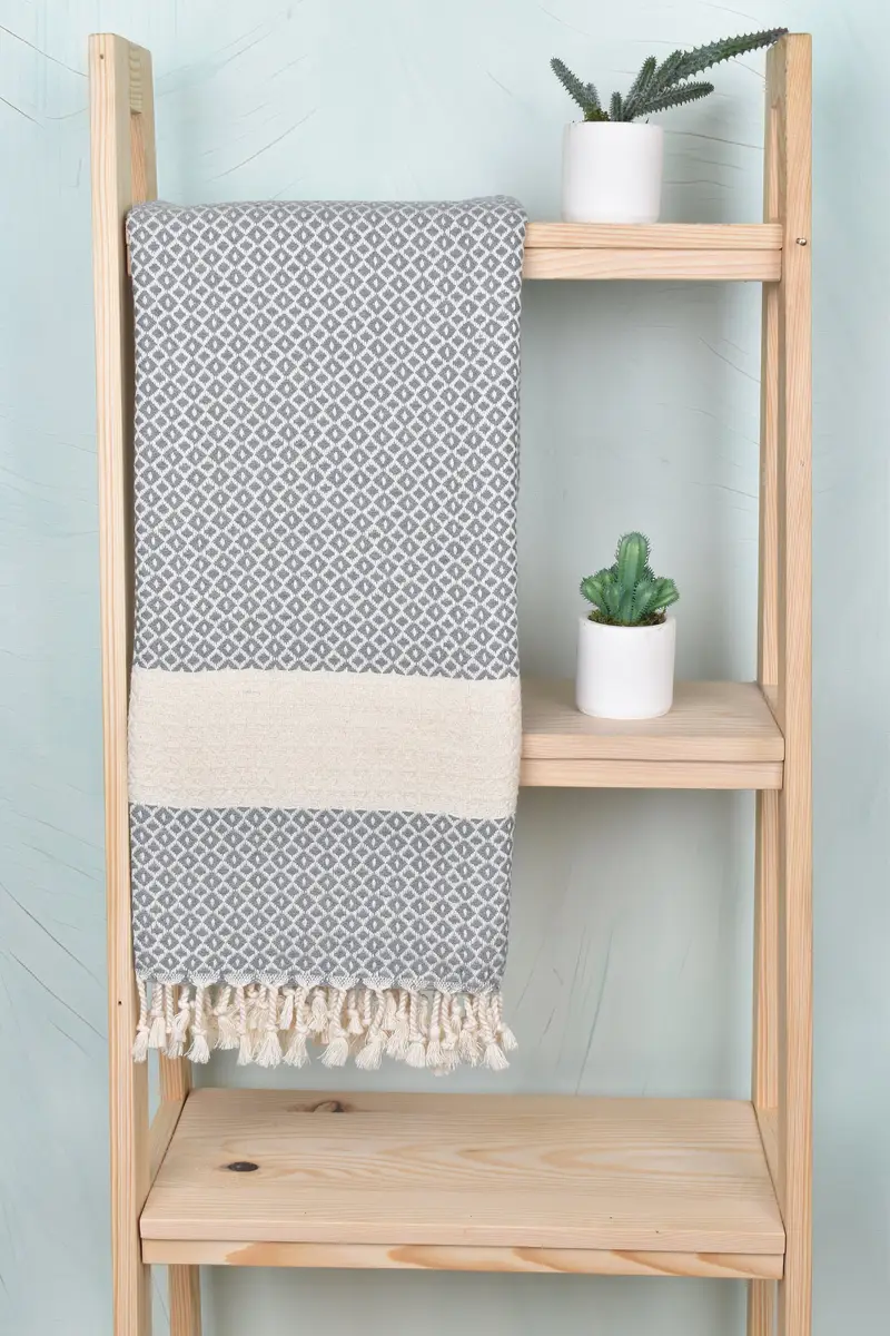 Personalized Beach Towel, Wedding Gifts Towel, Sand-Resistant Peshtemal, Organic Towel, Handmade Gift, 70x40 Cotton Geometric Towel, Bridal Gifts - 8
