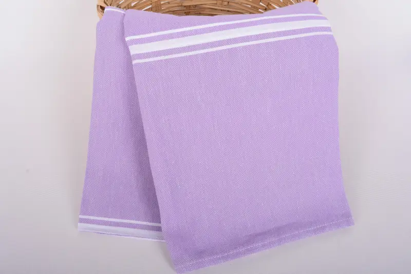 Bridesmaid Gift Towel, Turkish hand towel, Towel With Name, 70x40 Cotton Striped Fringeless Towel, Engagement Gift, Bachelorette Party Favors - 5