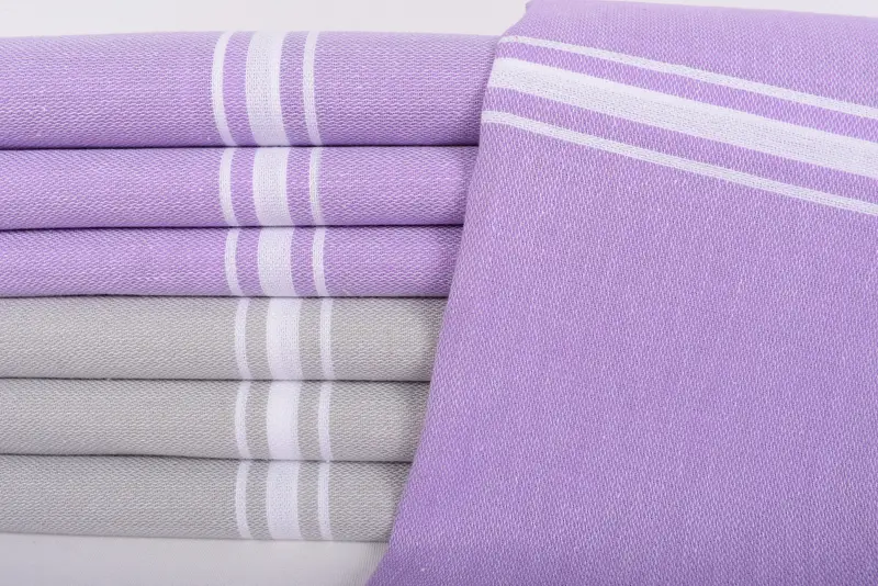Bridesmaid Gift Towel, Turkish hand towel, Towel With Name, 70x40 Cotton Striped Fringeless Towel, Engagement Gift, Bachelorette Party Favors - 2