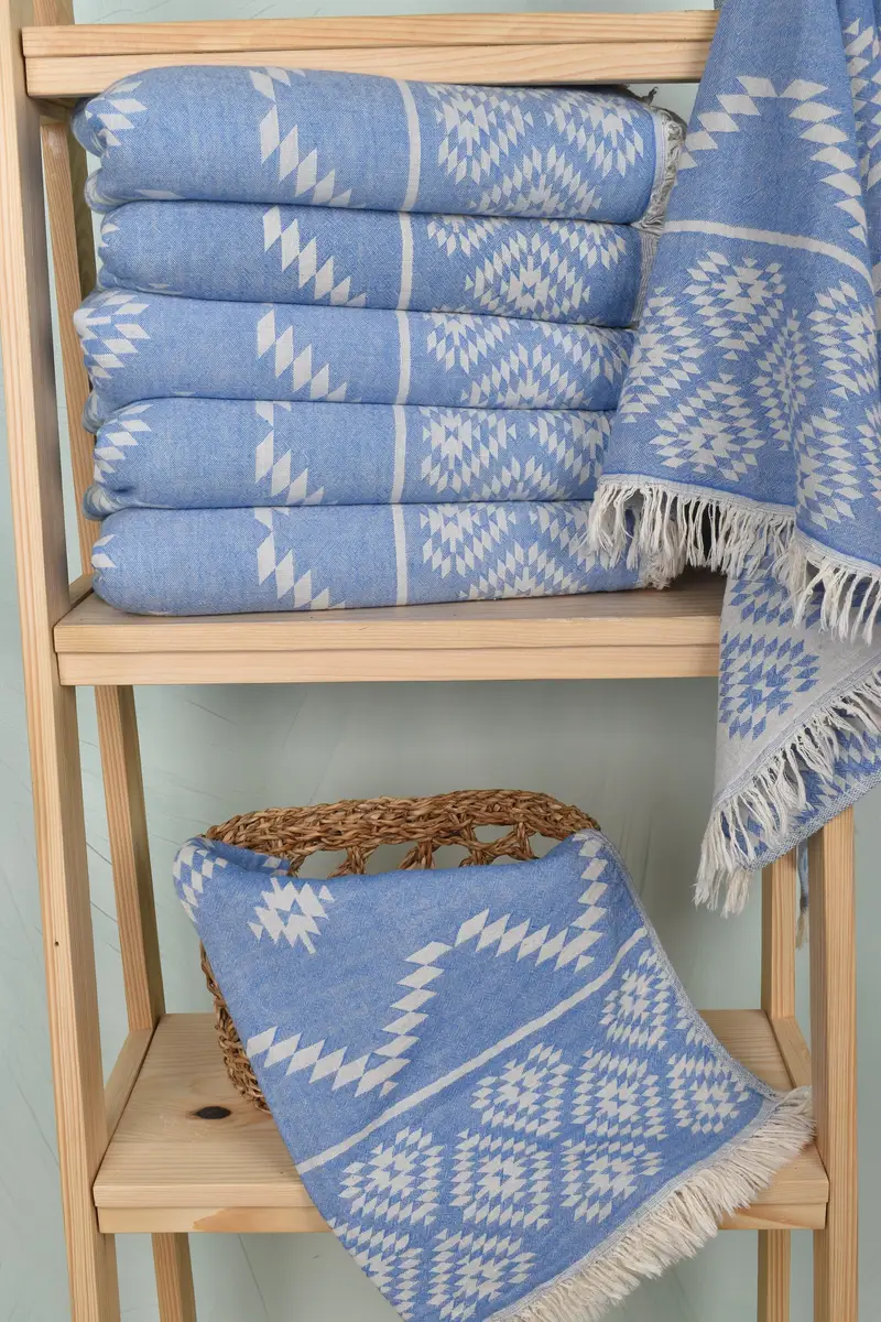 Gift For Her, Bridal Party Gifts, Turkish Tea Towel, 40x18 Cotton Kilim Towel, Home Decor Gifts, Bathroom Towels, Personalized Dish Towel, Gym Towel - 3