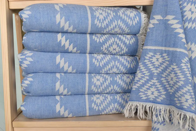 Gift For Her, Bridal Party Gifts, Turkish Tea Towel, 40x18 Cotton Kilim Towel, Home Decor Gifts, Bathroom Towels, Personalized Dish Towel, Gym Towel - 2