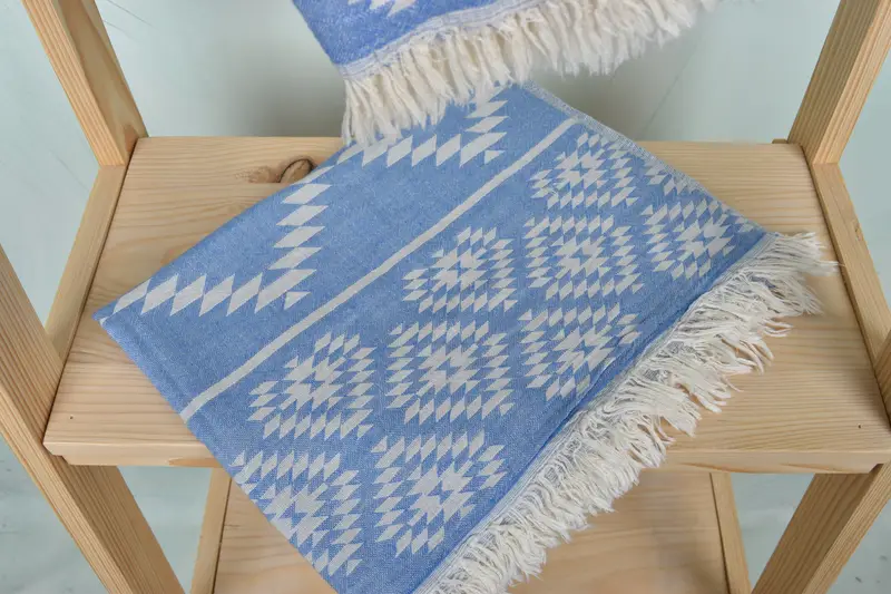 Gift For Her, Bridal Party Gifts, Turkish Tea Towel, 40x18 Cotton Kilim Towel, Home Decor Gifts, Bathroom Towels, Personalized Dish Towel, Gym Towel - 5