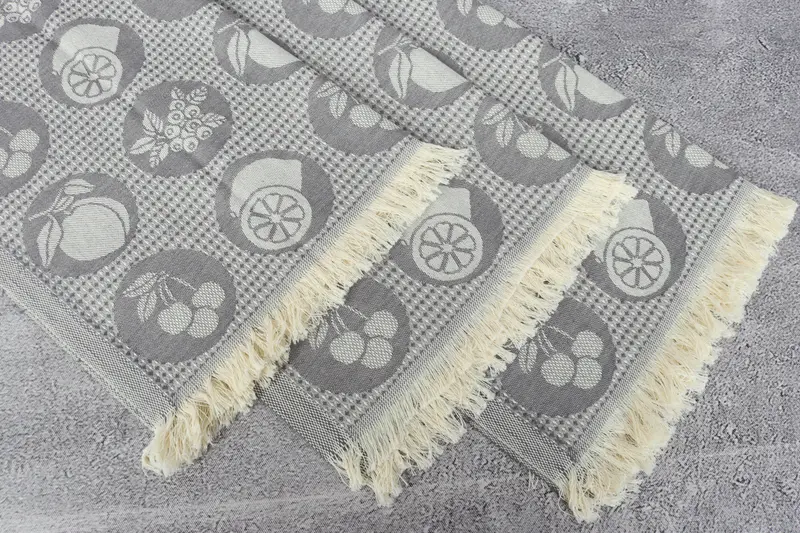 Monogram Kitchen Towel, Bridal Shower Favors, Turkish Towel Hand Towel, Birthday Gift, Small Bath Towels, 28x20 Cotton Fruits Patterned Towel - 6